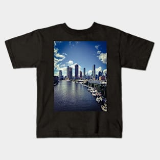 Manhattan Skyline New York City Kids T-Shirt